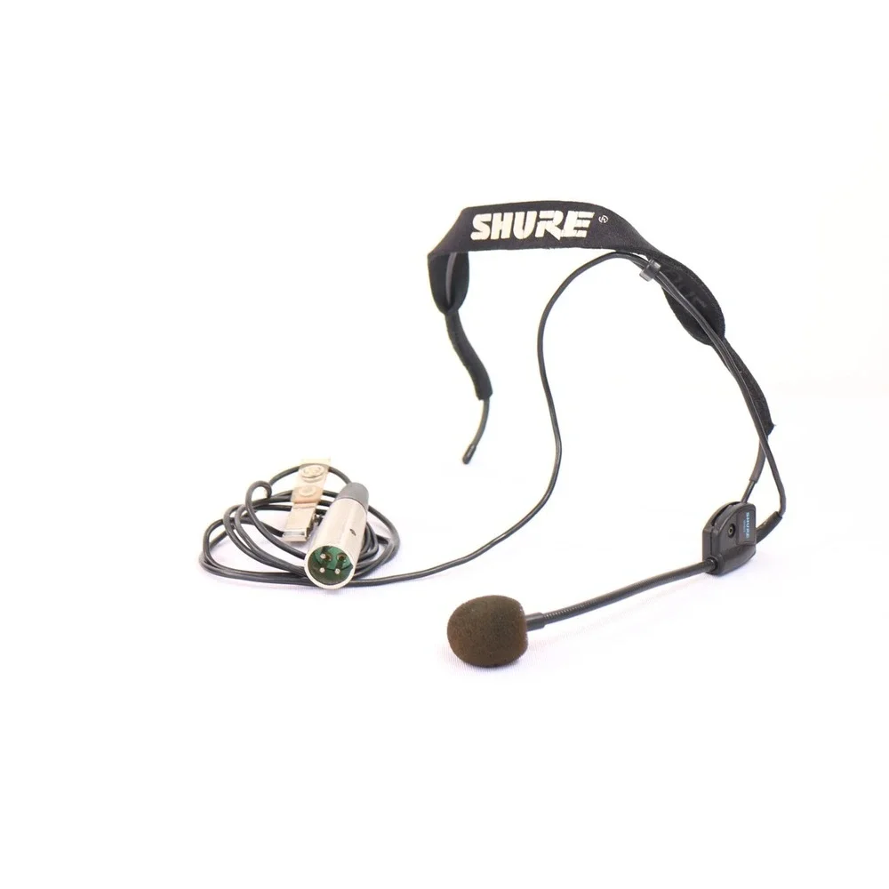 Shure WH20 Wireless Headworn Cardioid Dynamic Headset Microphone Tested Black